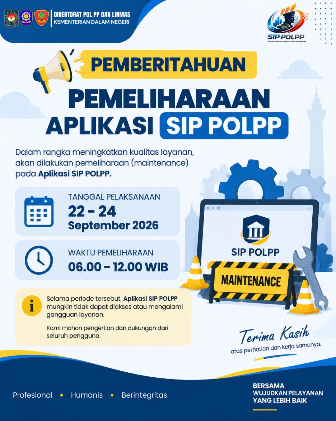 PEMELIHARAAN SIP POLPP